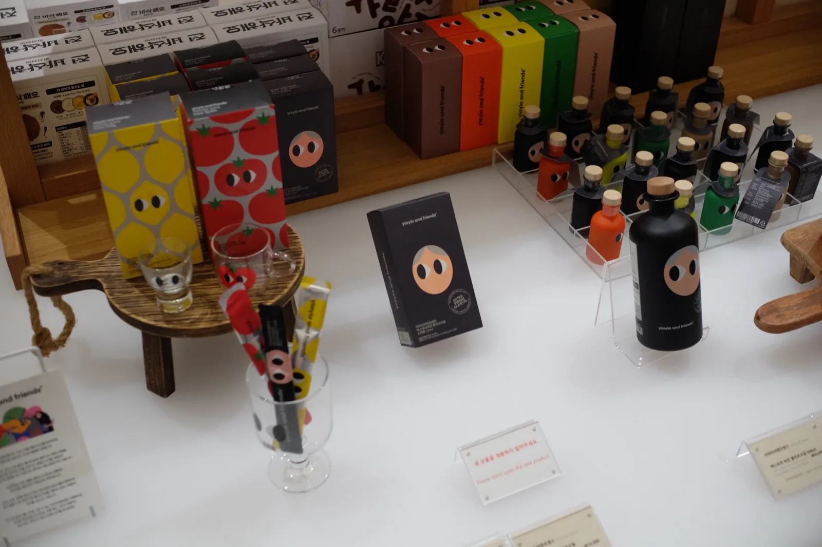 DDPデザインストアに並ぶ韓国オリーブオイルブランドylayla and friendsの商品