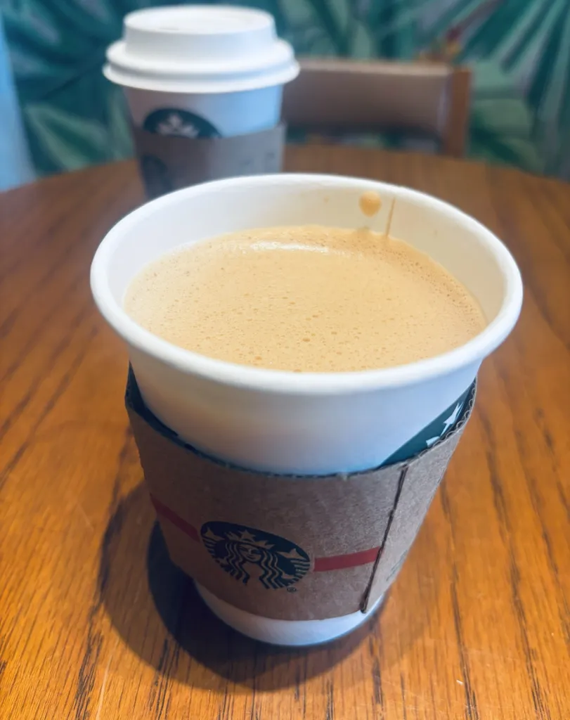 インドのスターバックスのホットドリンク