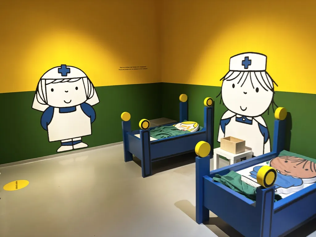ミッフィー博物館の病院ごっこの部屋
